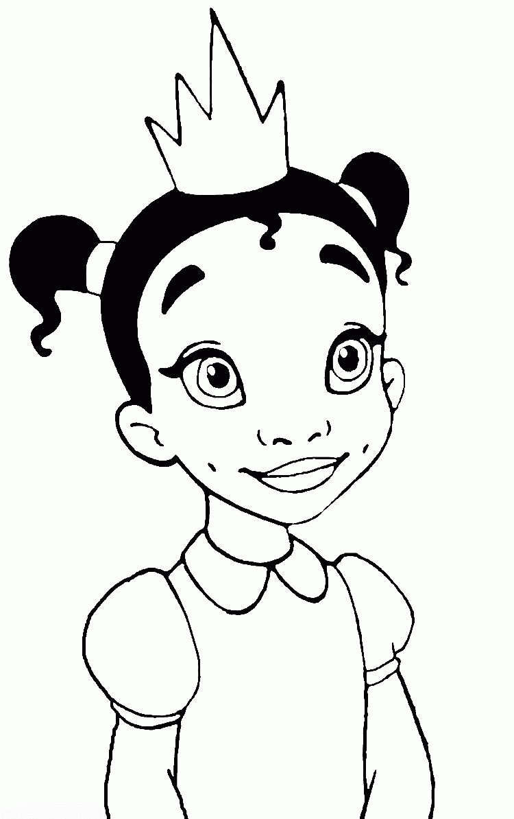 Disney Princess Tiana Coloring Pages To Girls