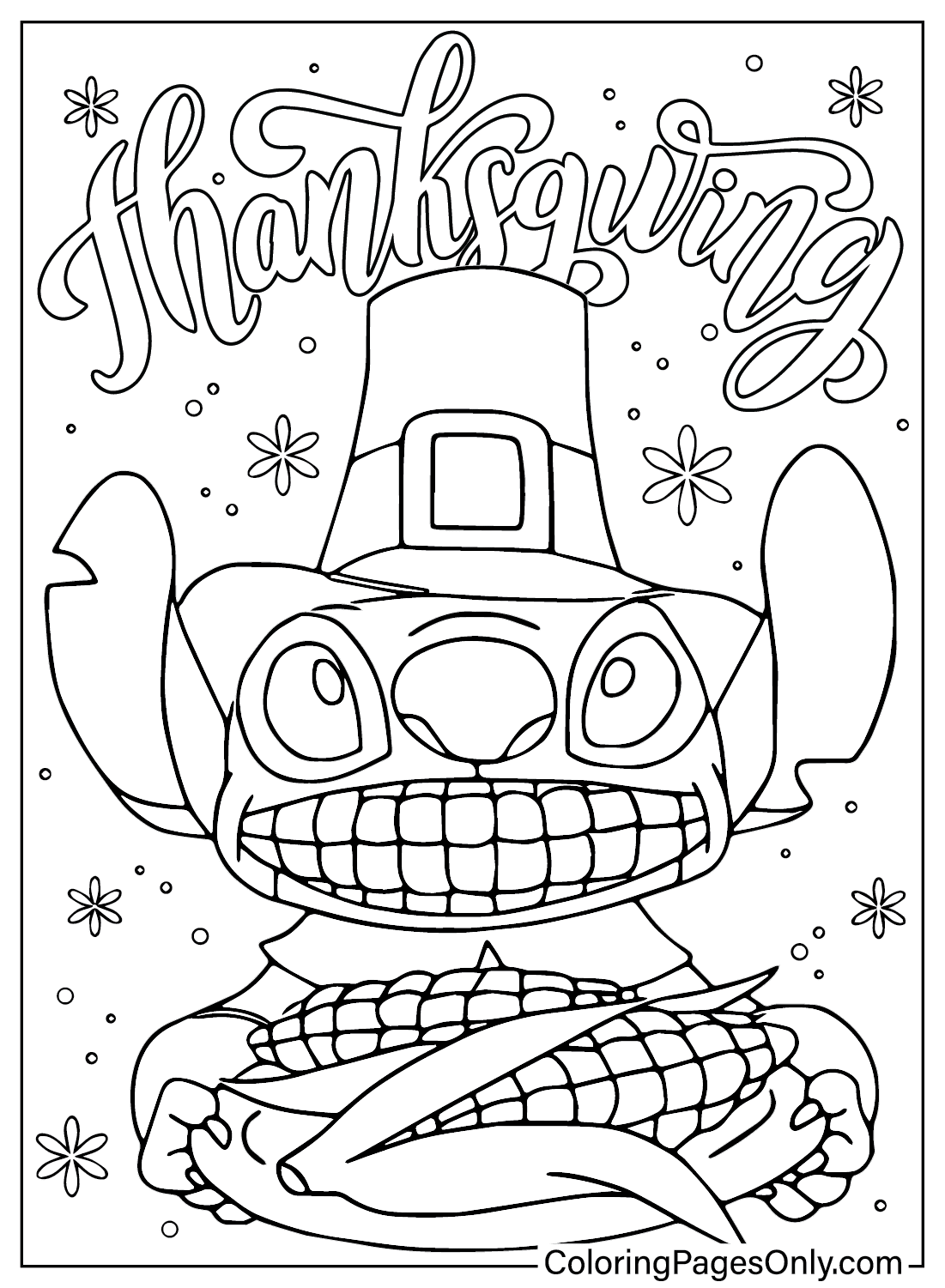 Thanksgiving Coloring Page
