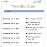 Divisibility Rules Amani Shams Live Worksheets Worksheets Library