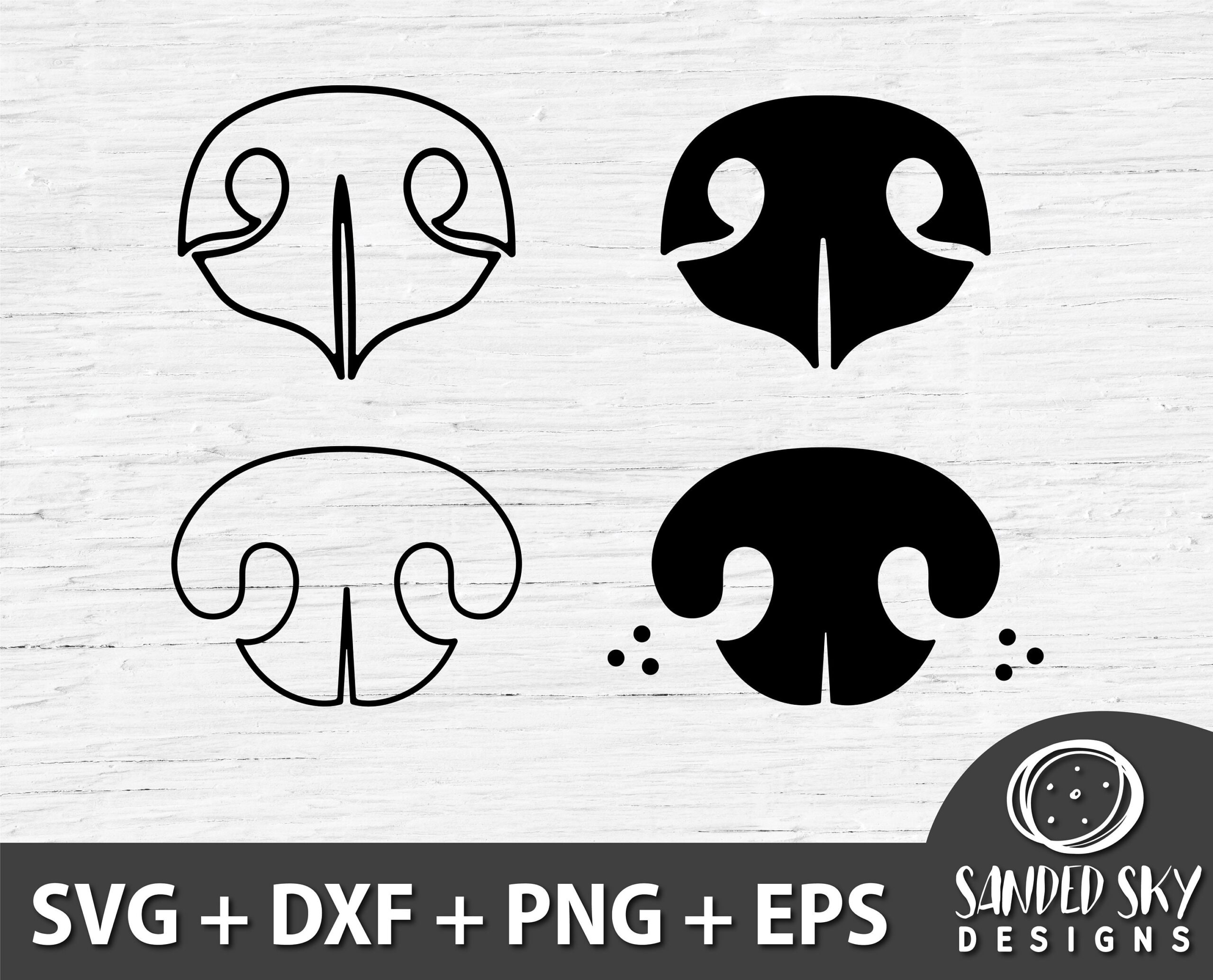 Dog Nose SVG Bundle Dog Nose Print Dog Lover SVG Dog Mom Etsy