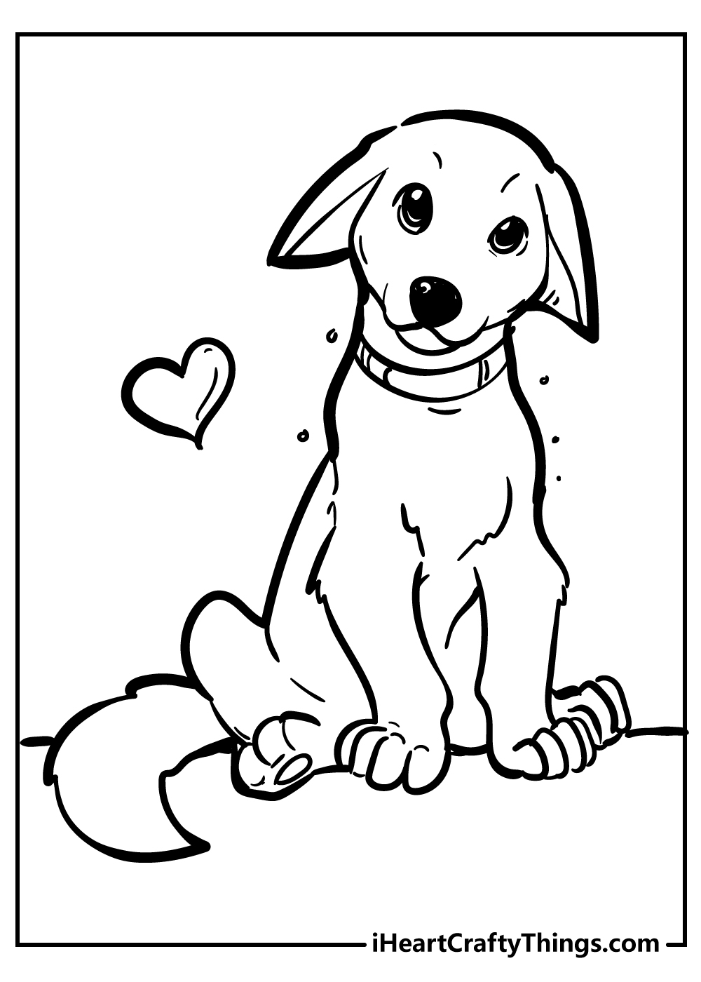 Printable Dog Coloring Pages