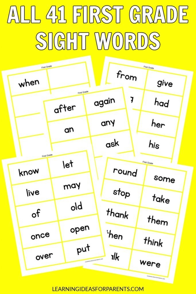 Dolch Sight Words Flash Cards Free Printable FreePrintable me