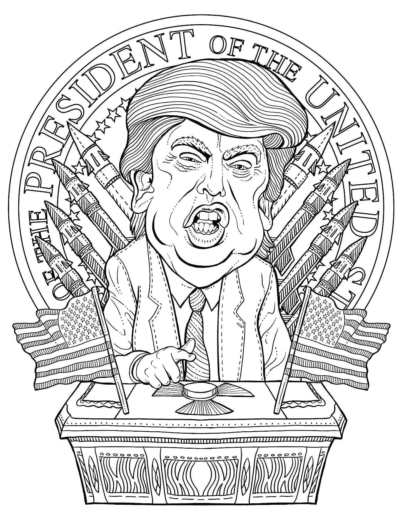 printable picture of donald trump