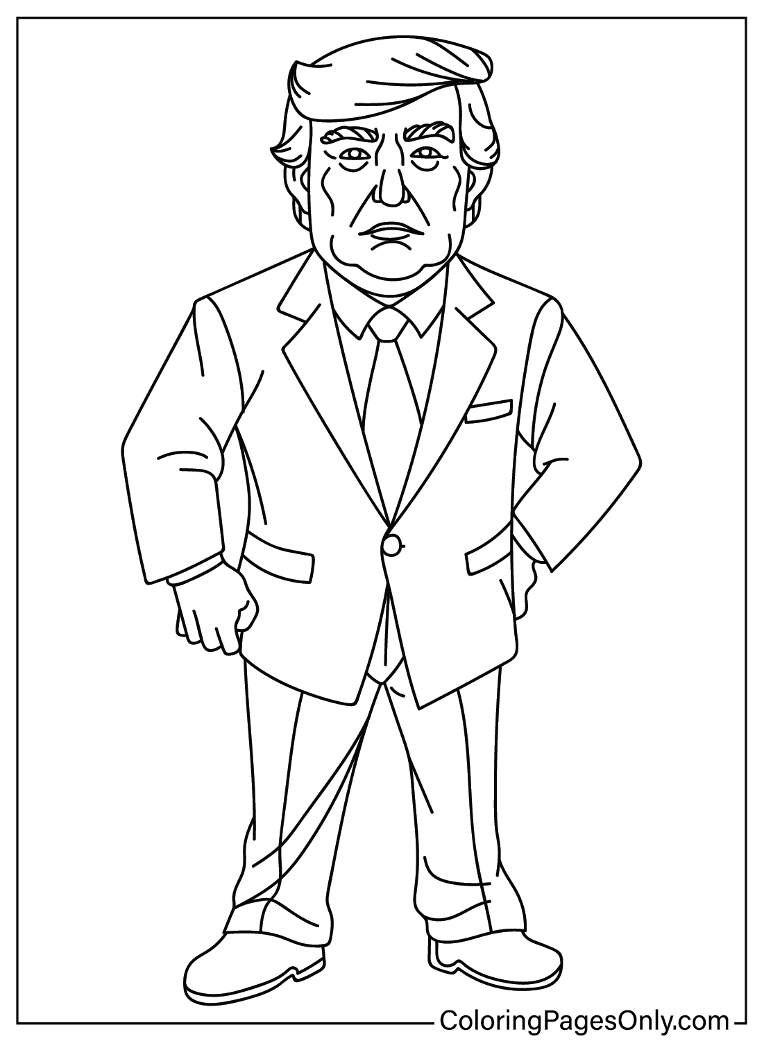 Donald Trump Coloring Pages To Printable Free Printable Coloring Pages