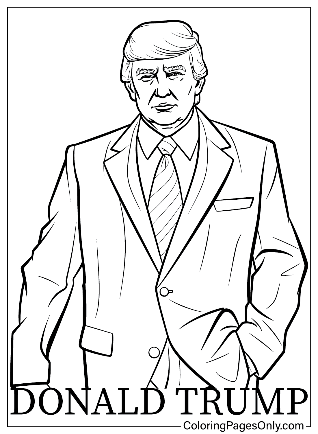 Donald Trump Free Printable Coloring Page Free Printable Coloring Pages