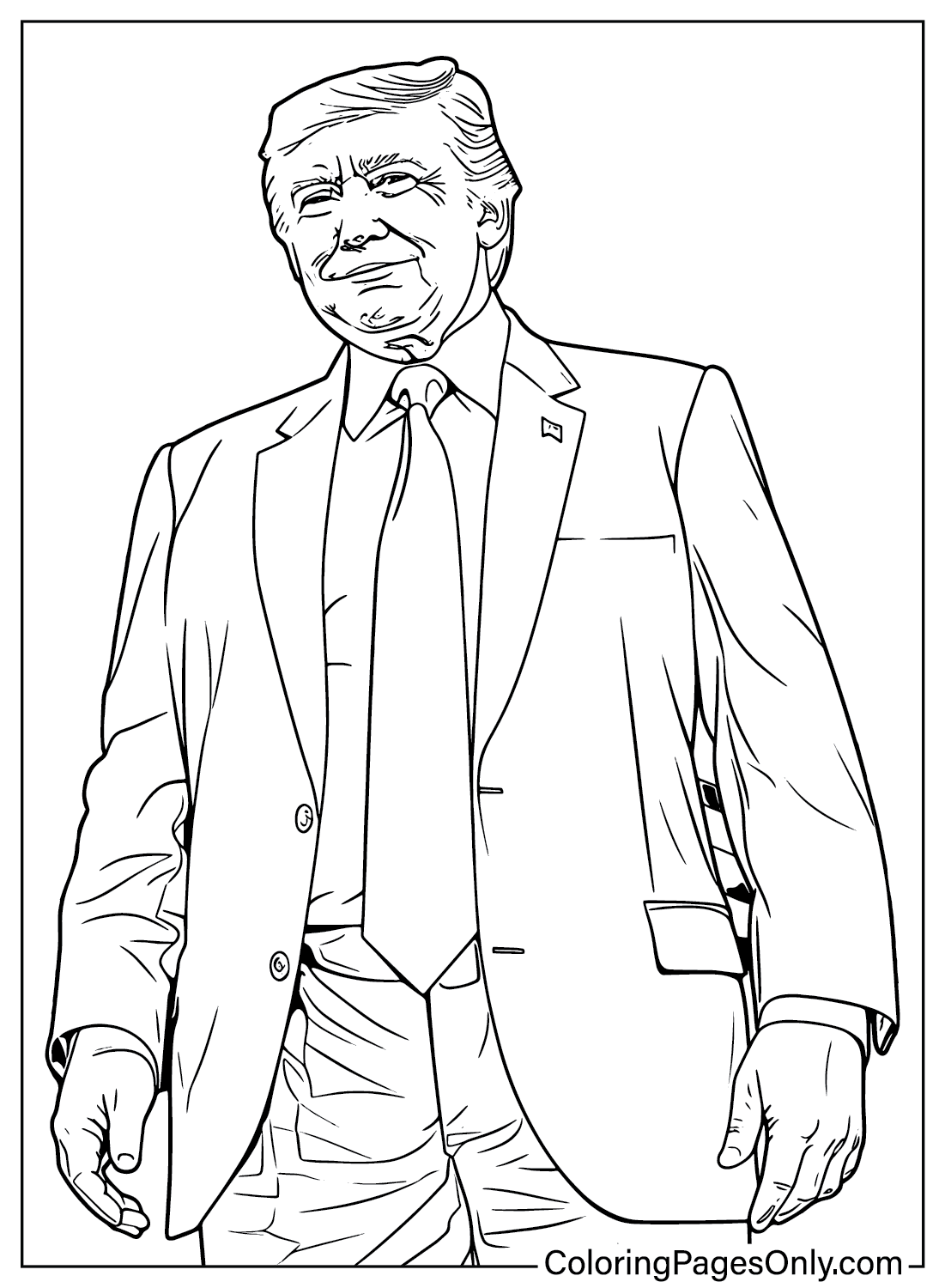 Donald Trump Printable Coloring Page Free Printable Coloring Pages