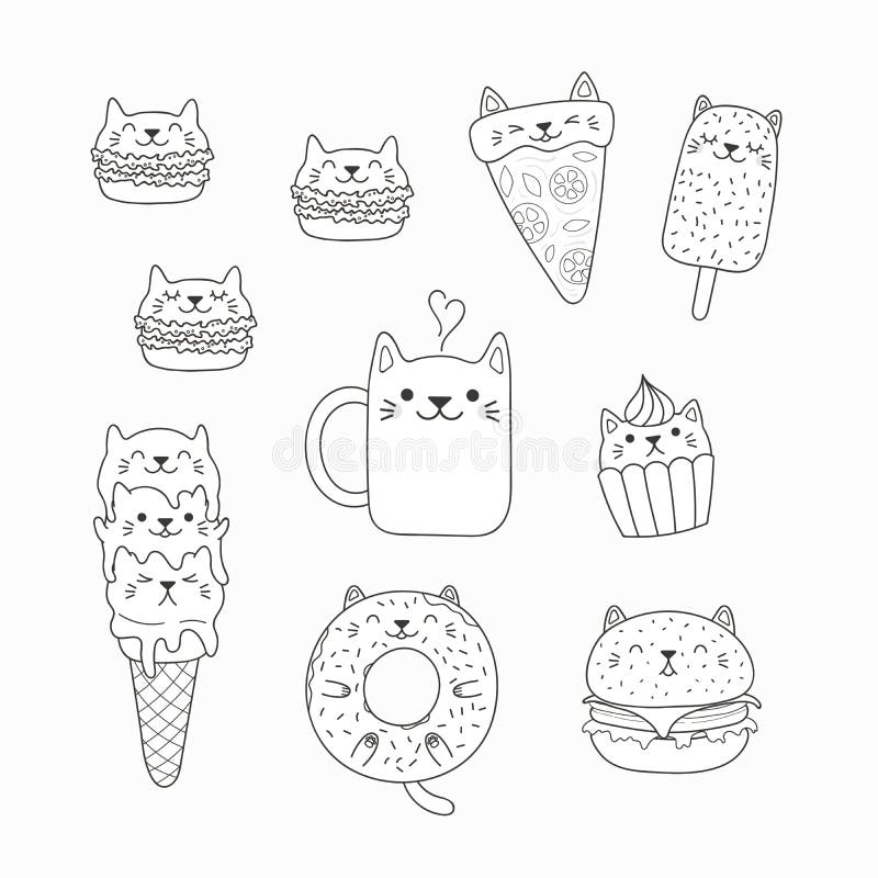 Donut Kawaii Food Coloring Pages Online UK Www escolaobompastor br