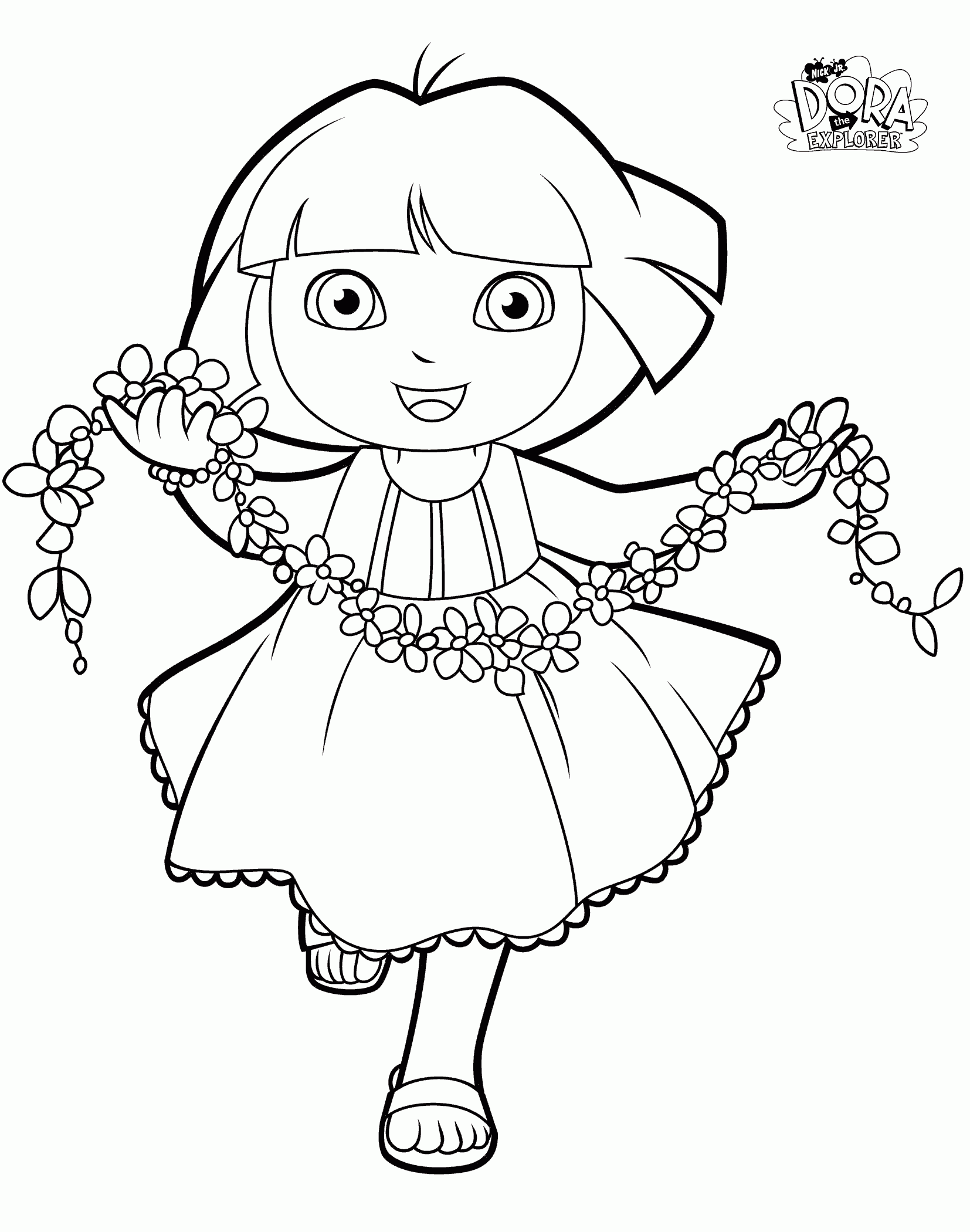Dora The Explorer Coloring Pages