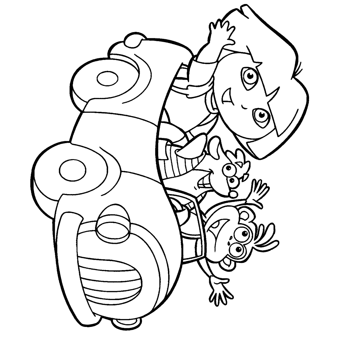 Dora The Explorer Coloring Pages 5 Coloring Kids