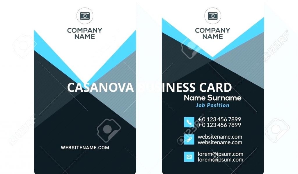 Double Sided Business Cards Template Word Free Double Sided Business 
