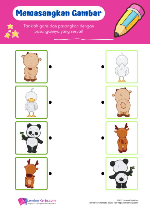 Download Lembar Kerja Anak Lka Paud Tk Kb Mudah Dan Gratis Worksheet 