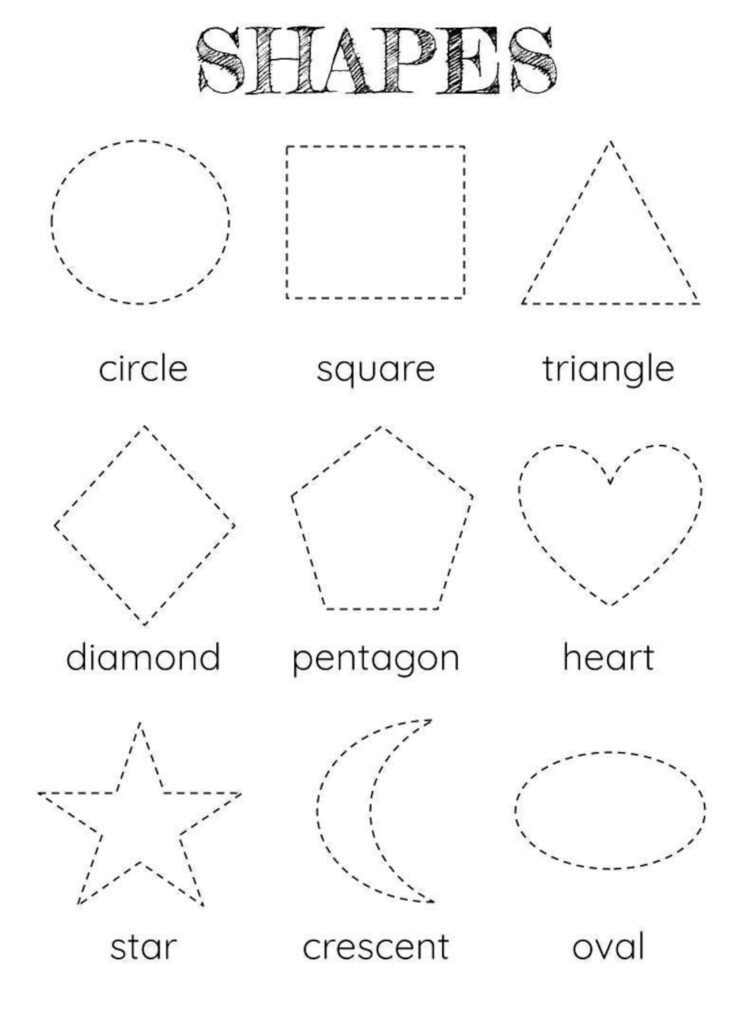 Download Our Free Shapes Tracing Worksheet For Kids Worksheets Library