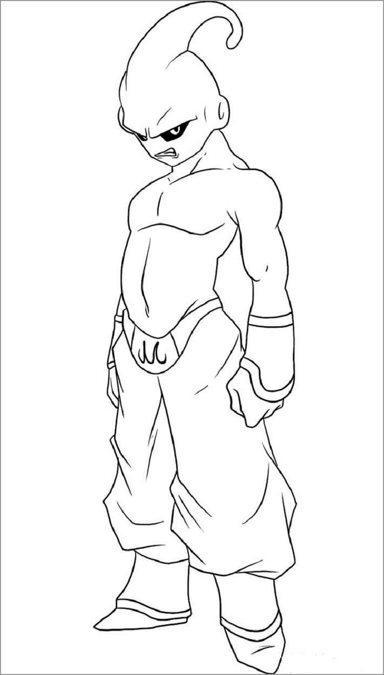 Dragon Ball Z Coloring Pages Kids Buu ColoringBay