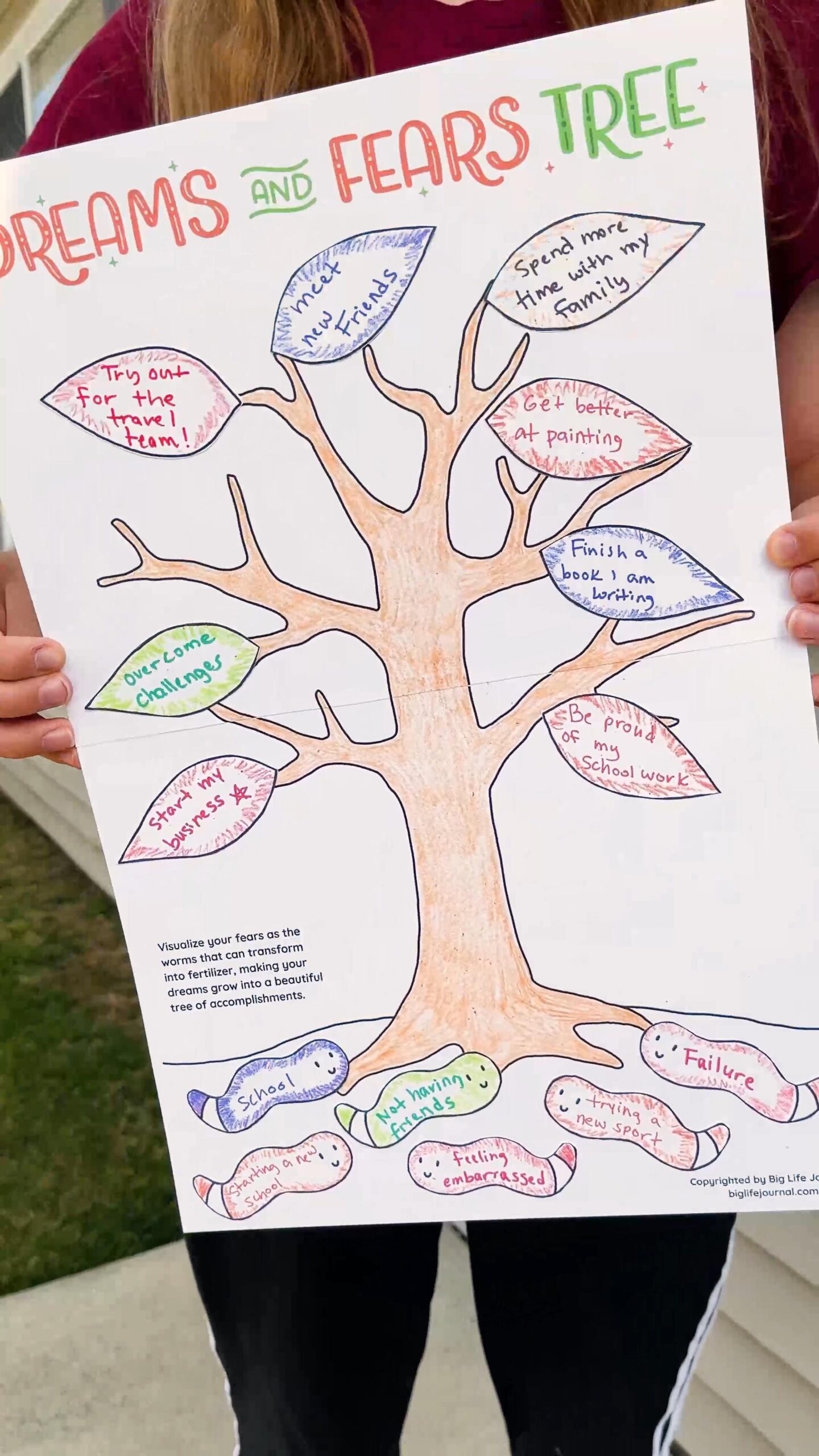 Dreams And Fears Tree Printable Free Printable