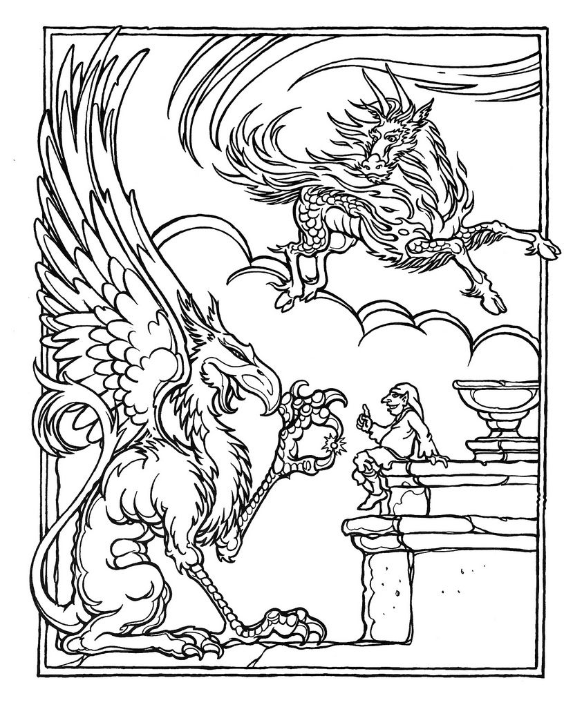 Dungeons And Dragons Coloring Pages Coloring Home