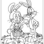 Easter Bugs Bunny Coloring Page Free Printable Coloring Pages