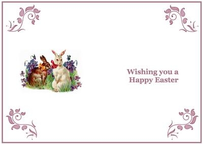 Easter Bunnies Cardmaking Insert CUP188288 719 Craftsuprint