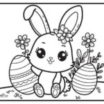 Easter Bunny Coloring Pages For Preers Infoupdate