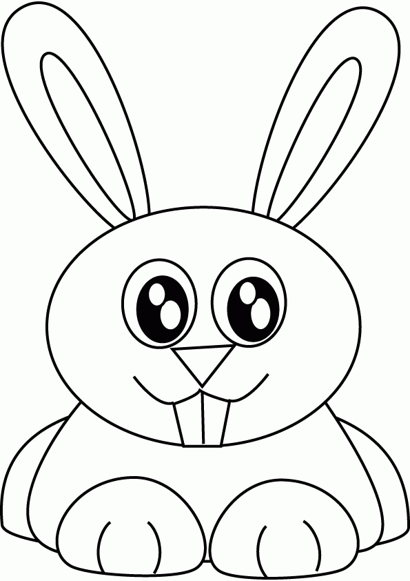 Easter Bunny Face Coloring Pages Coloring Home