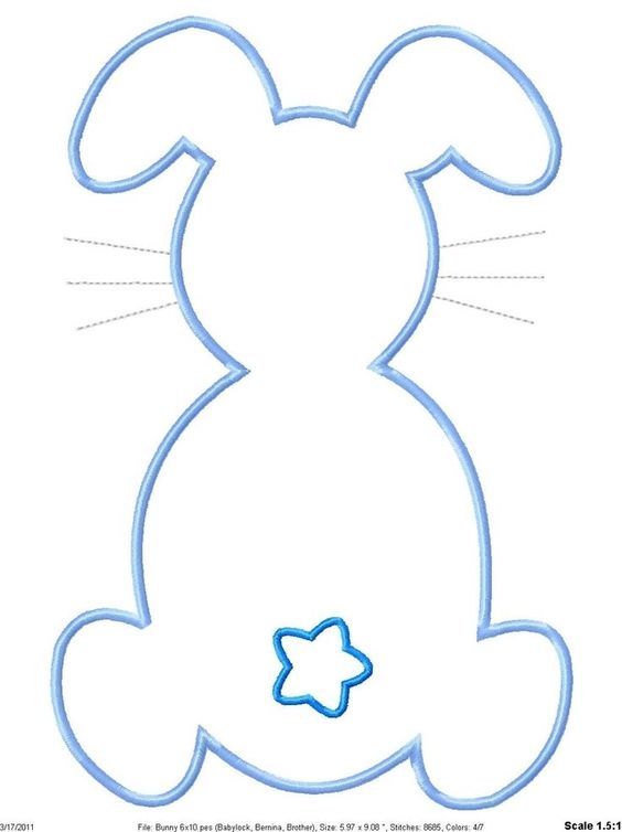 Easter Bunny Template ClipArt Best