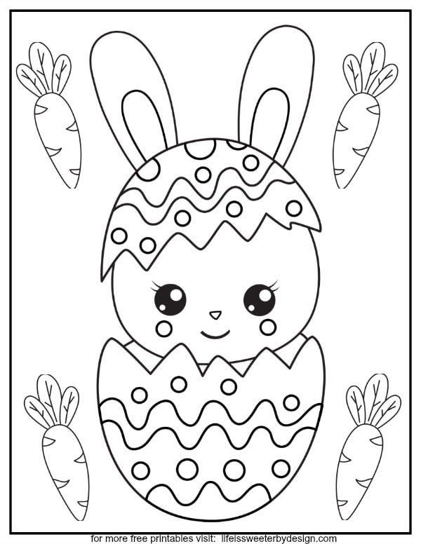 Easter Color Pages Life Is Sweeter By Design
