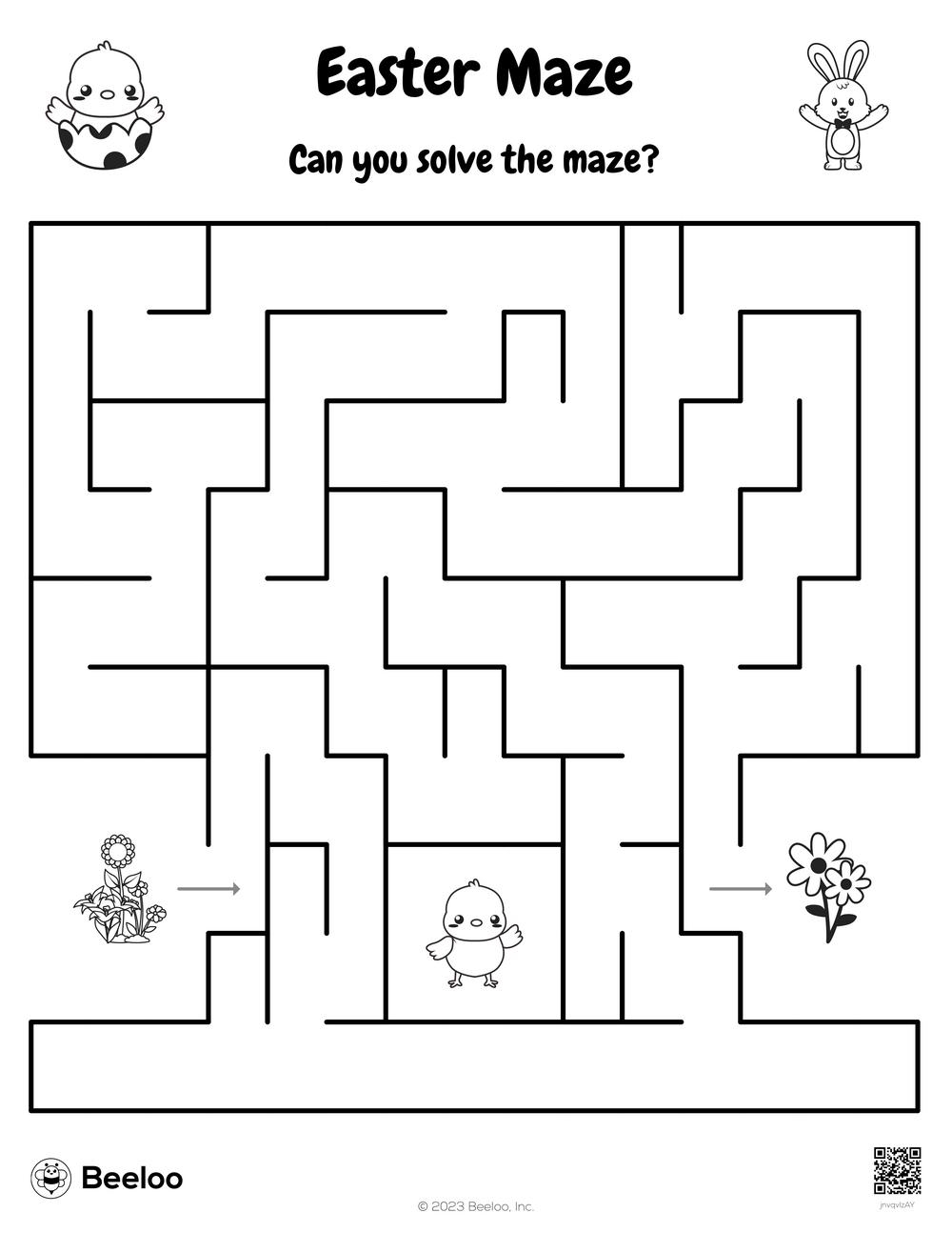 Easter Maze Beeloo Printable Crafts For Kids jnvqvlzAY 