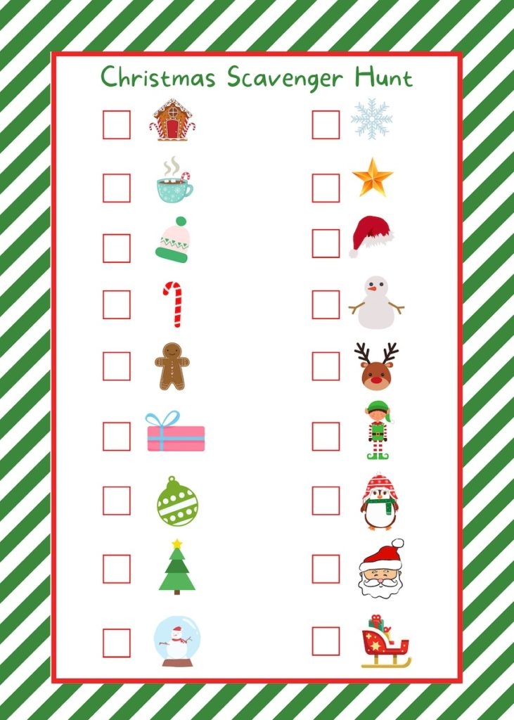 EASY Christmas Scavenger Hunt FREE Printable OriginalMOM