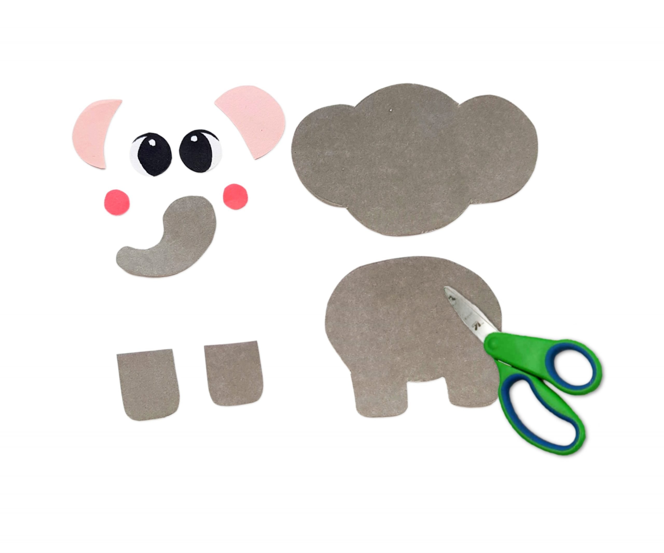 Easy DiY Cut And Paste Elephant Craft For Kids Simple Mom Project