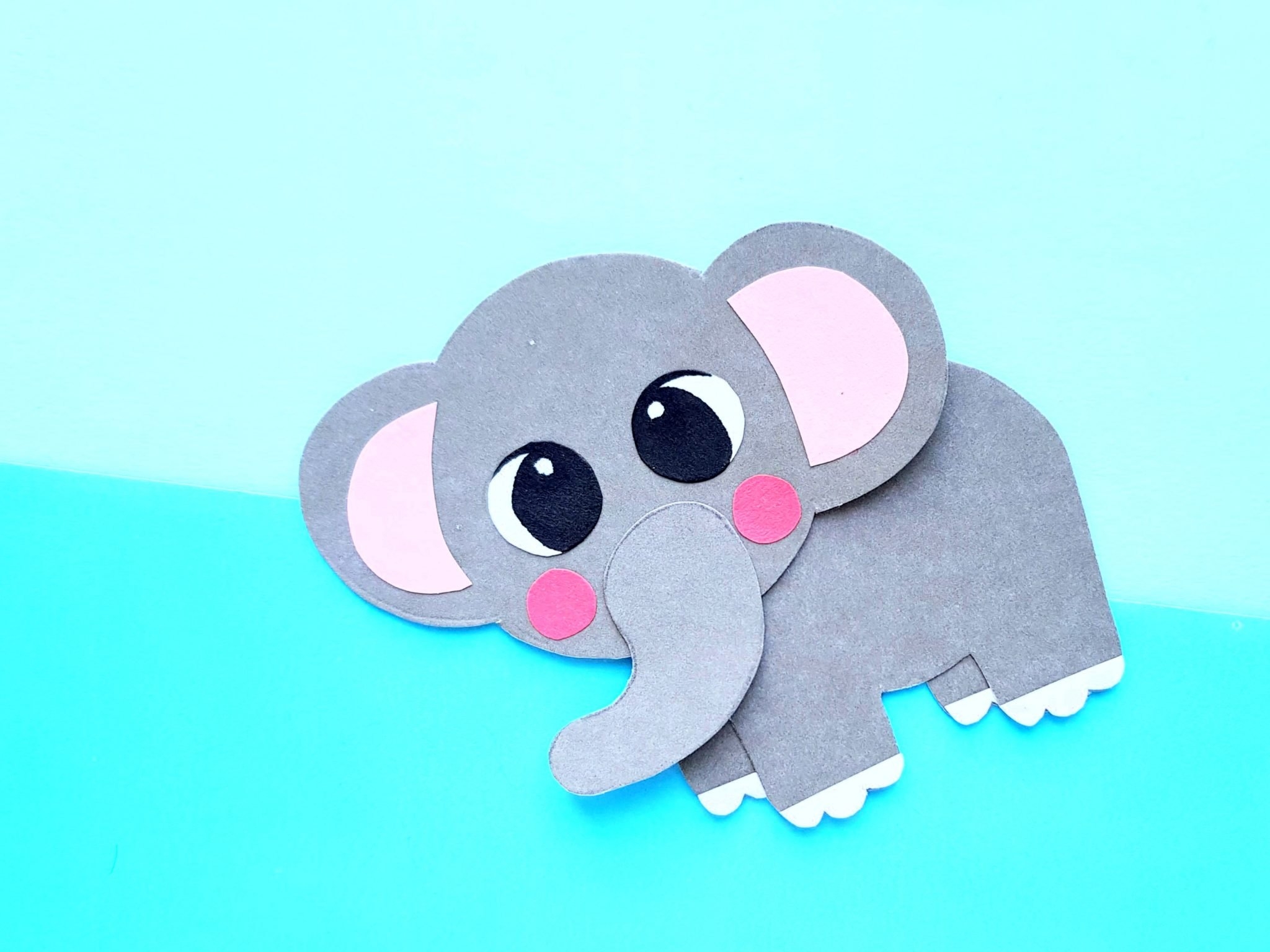 Easy DiY Cut And Paste Elephant Craft For Kids Simple Mom Project