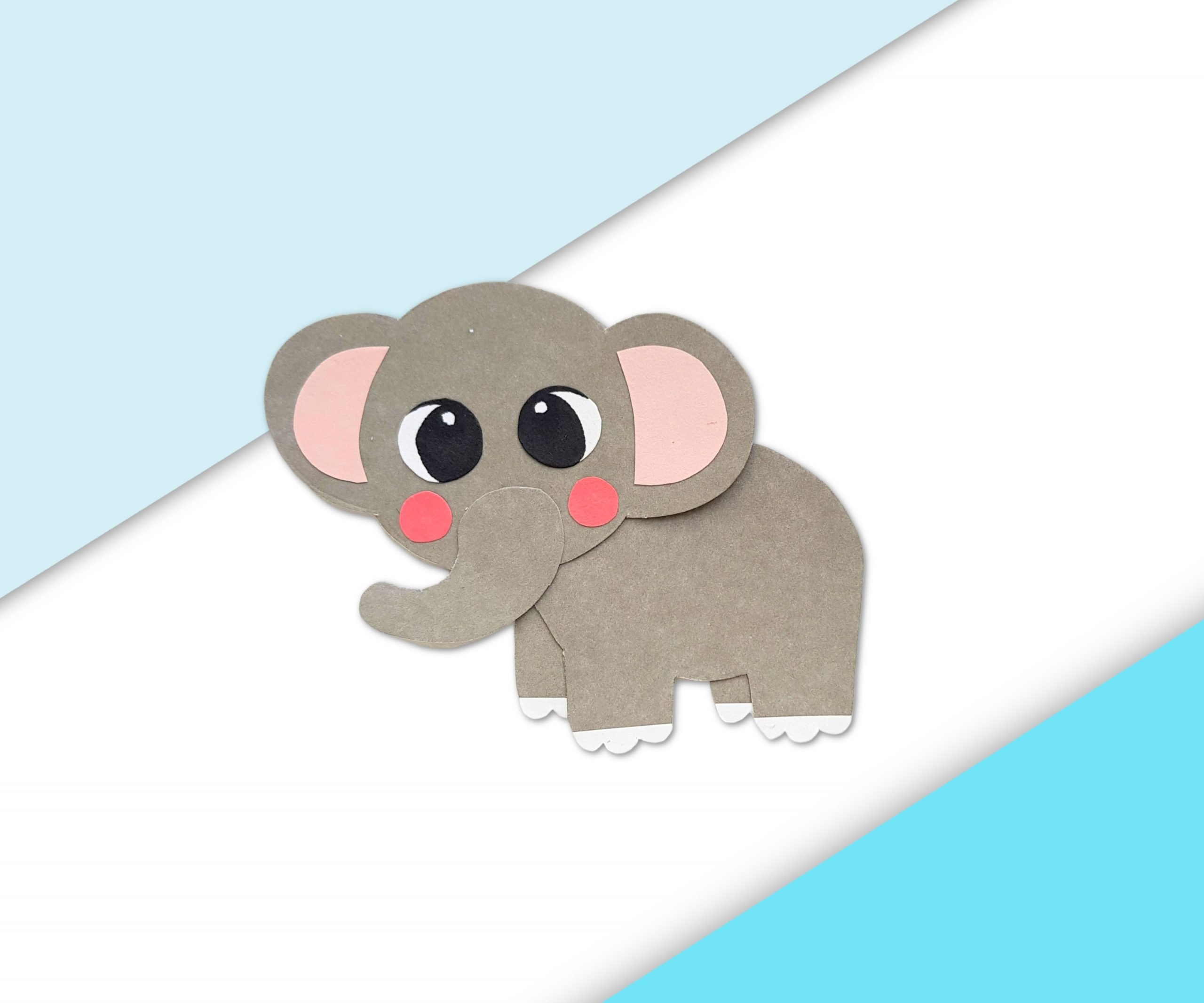 Easy DiY Cut And Paste Elephant Craft For Kids Simple Mom Project