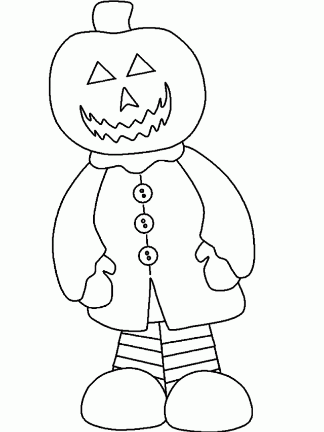 Easy Halloween Coloring Pages Coloring Home