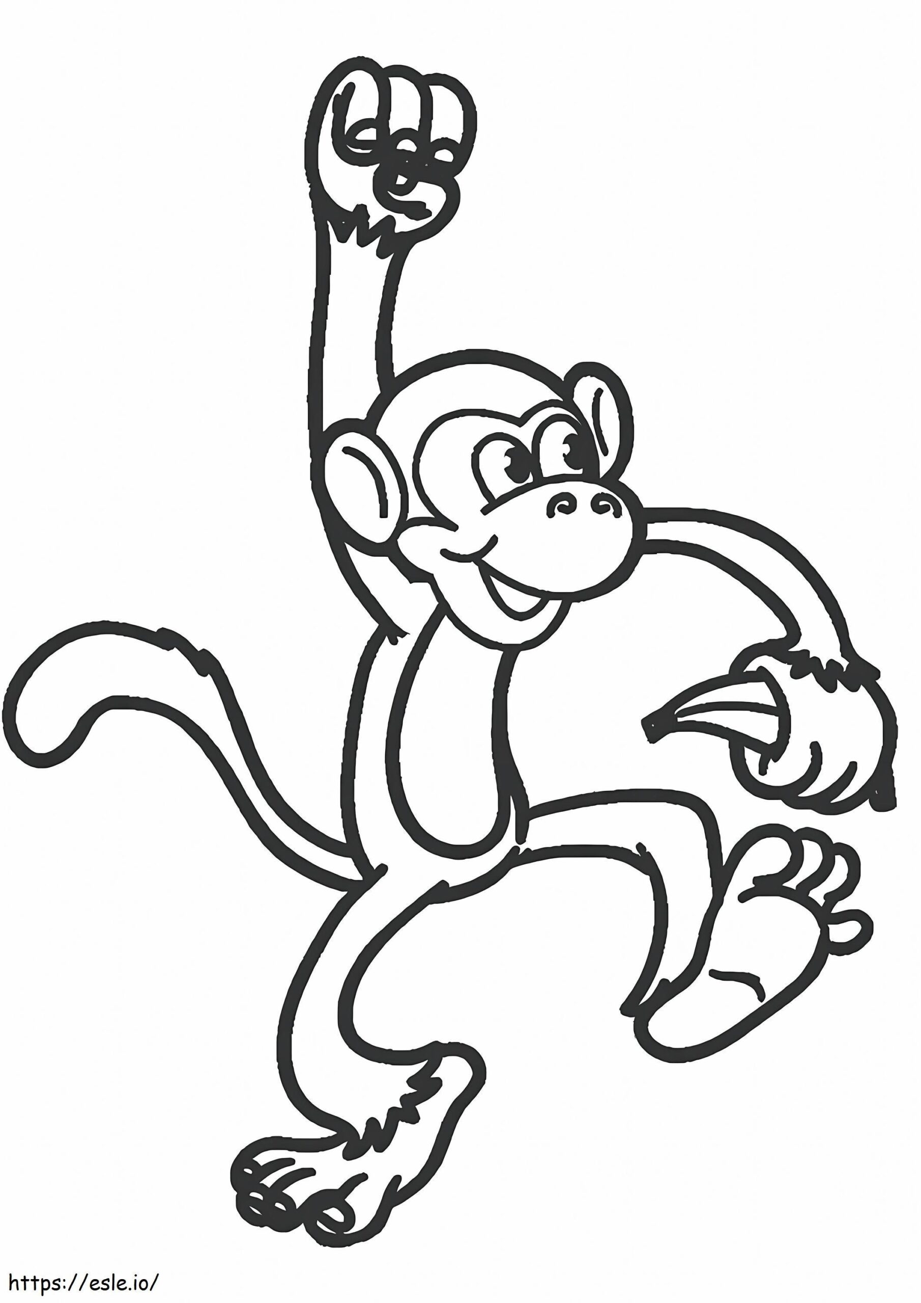 Monkey Coloring Page
