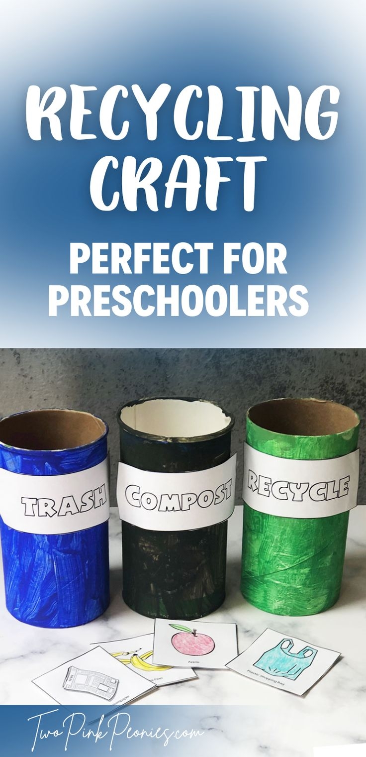 Easy Recycling Craft For Preschoolers With Free Printable Recycling 