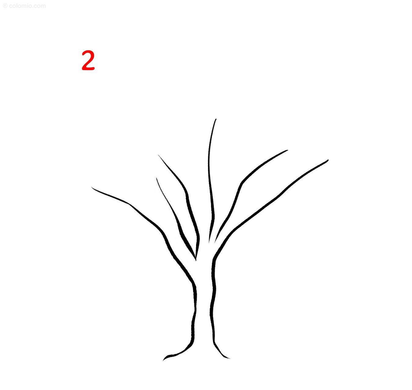Easy Tree Drawing How To Draw A Tree