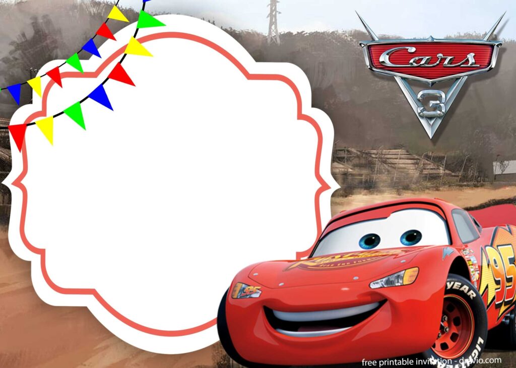 Editable Cars Invitation Template Social Media Template