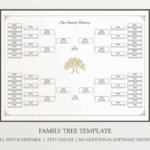 Editable Family Tree Chart Genealogy Chart Sheet Form Ancestor Chart 5
