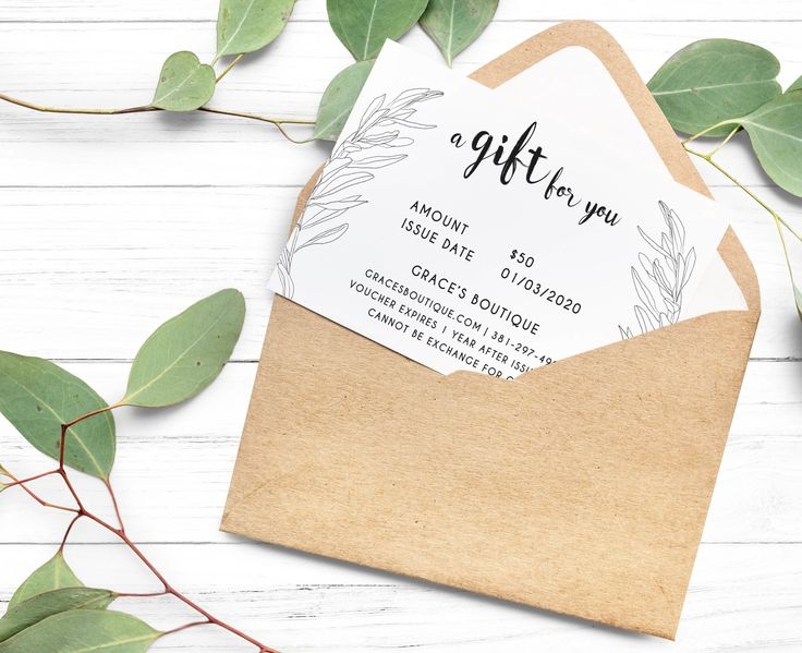 gift card template free printable