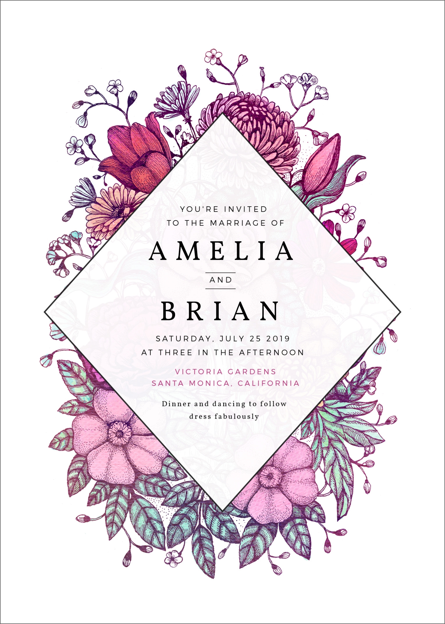 Editable Wedding Invitation Templates