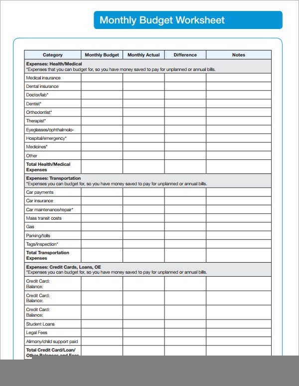 Edward Jones Monthly Budget Worksheet Pdf Budgeting Worksheets