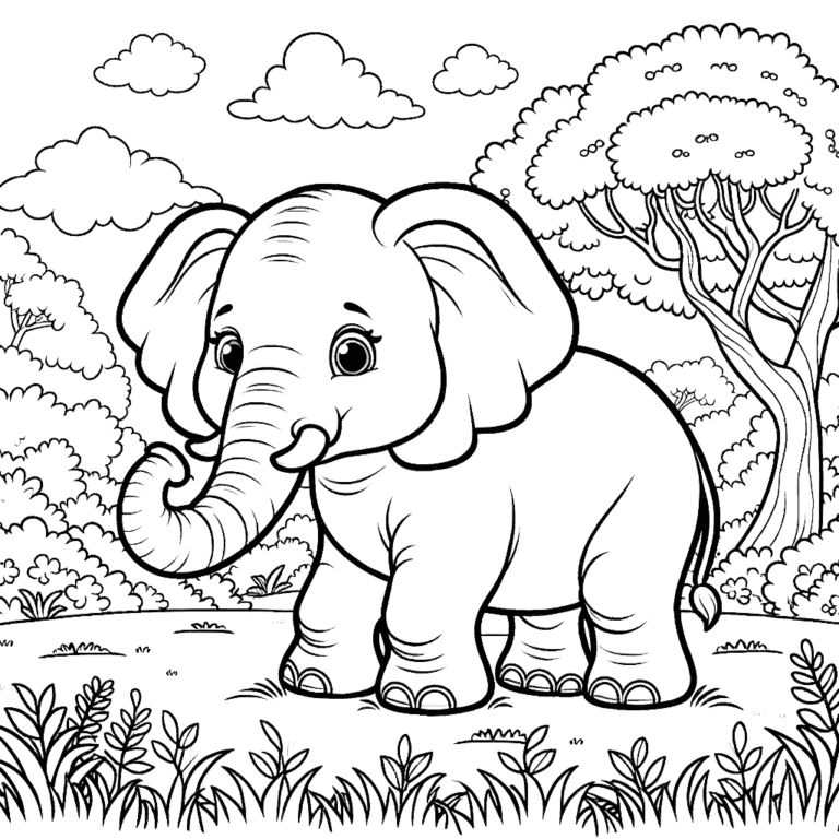 Elephant Coloring Pages Coloring Pages Gem