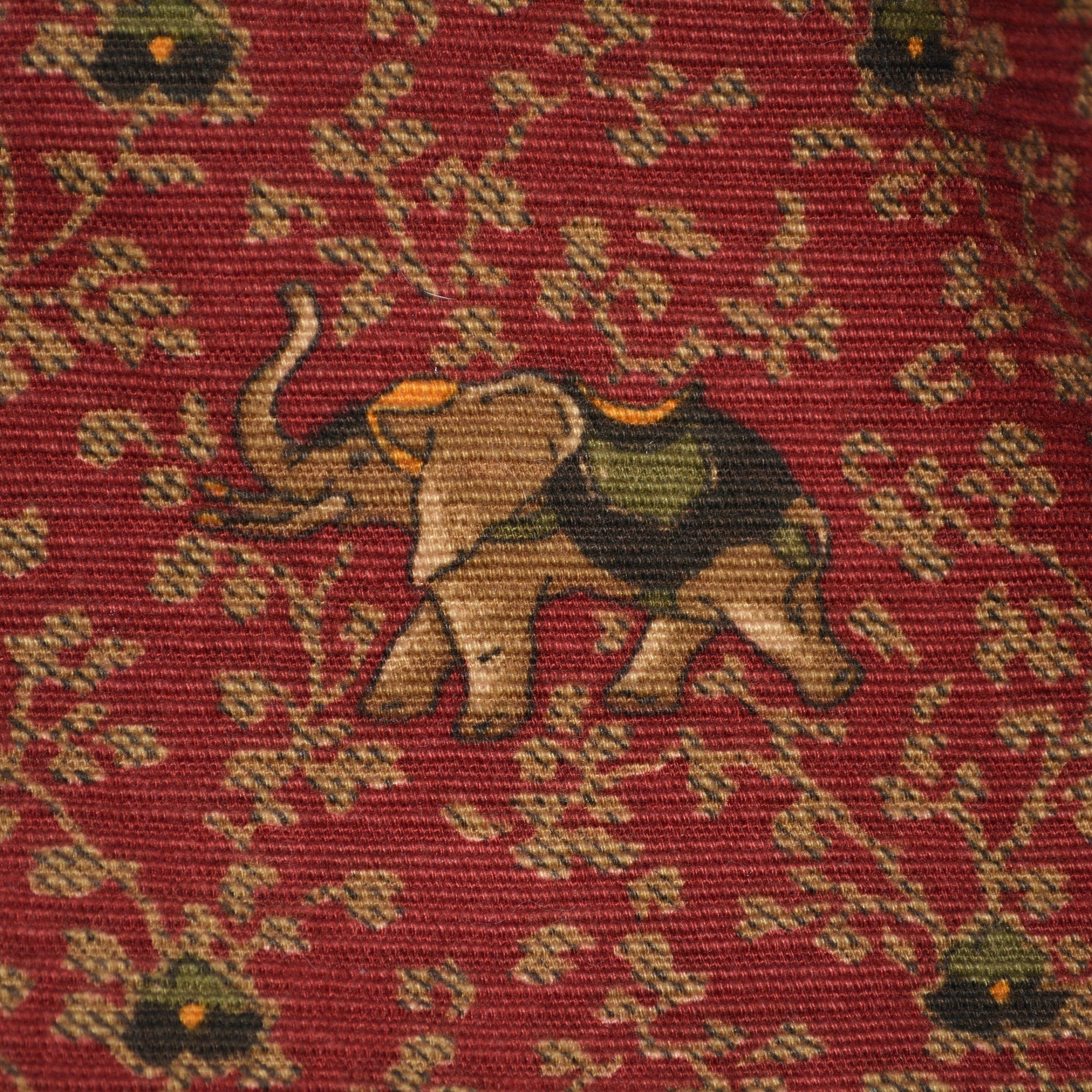 Elephant Print Upholstery Fabric