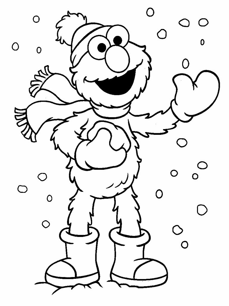 Elmo Christmas Printable Coloring Pages Free Printable Kids Coloring 