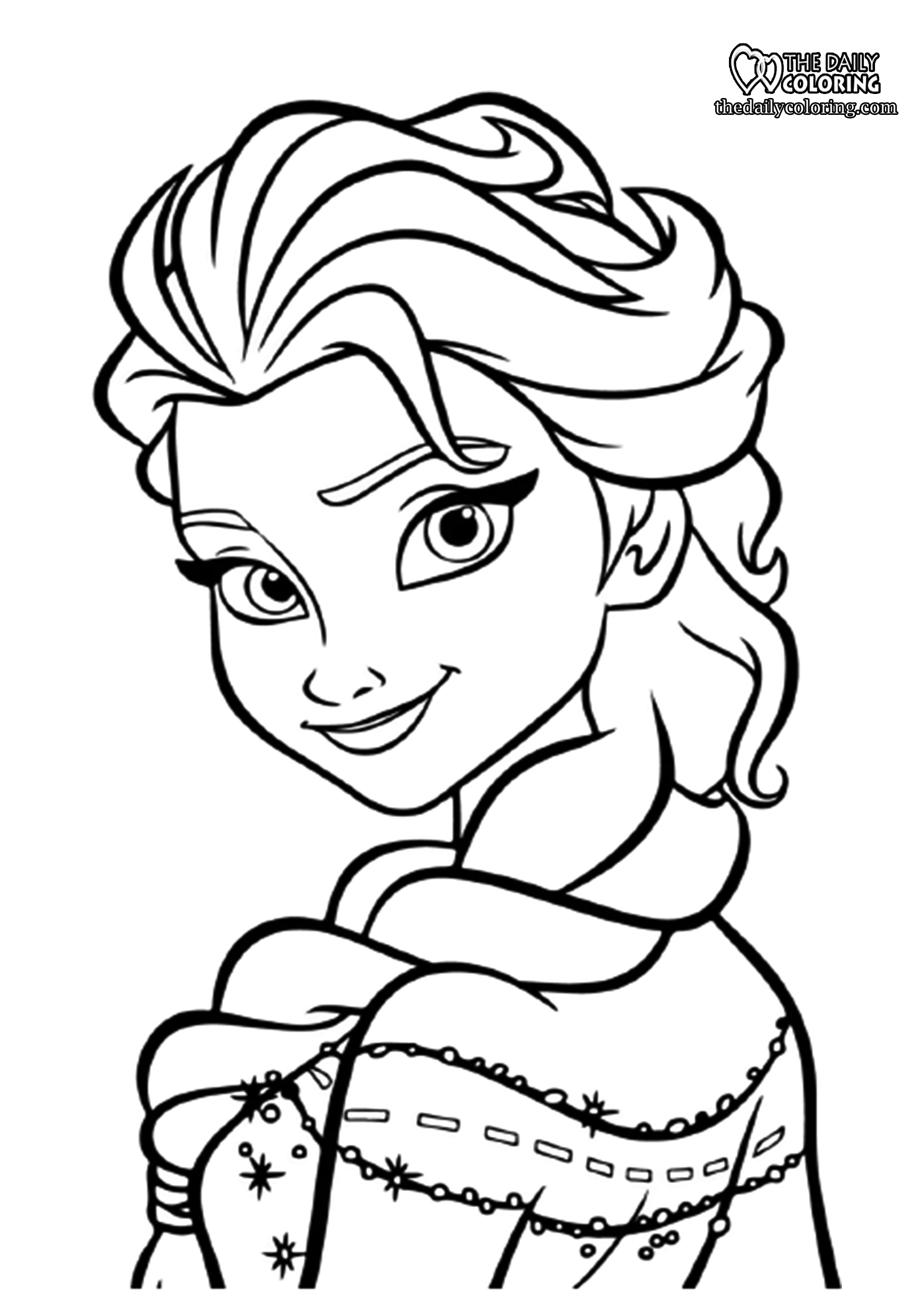 Elsa Coloring Page