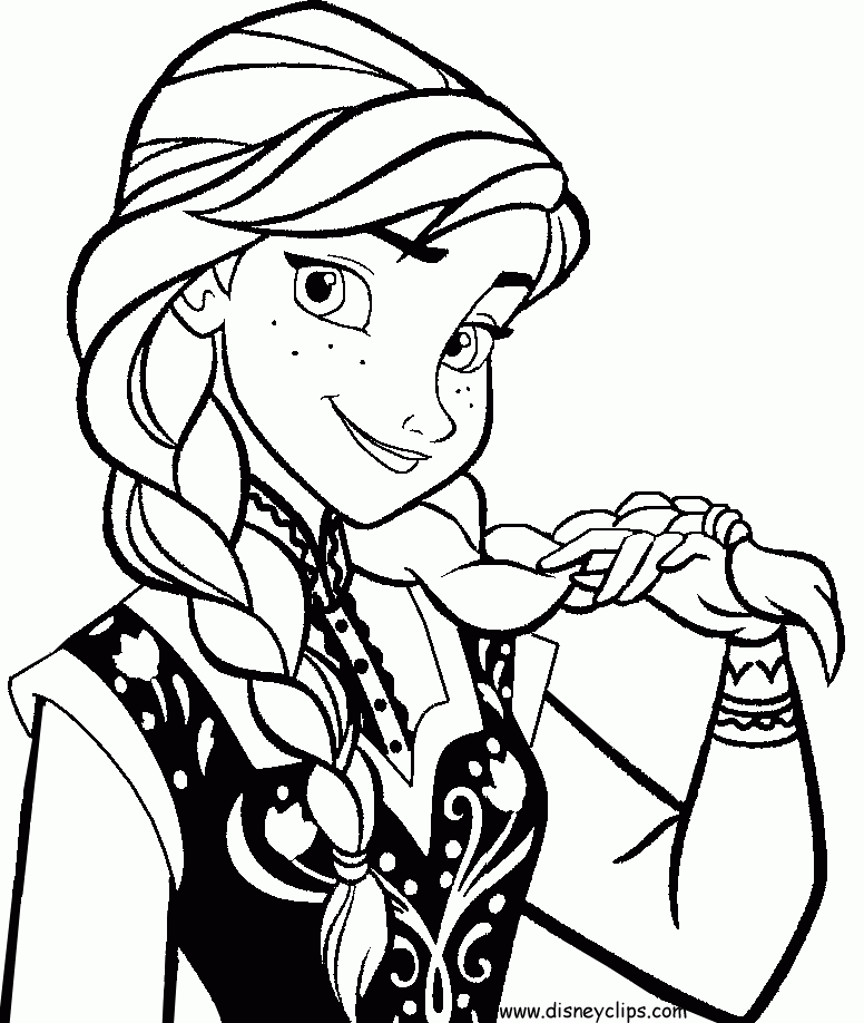 Elsa And Anna Coloring Pages Coloring Home