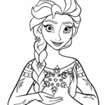 Elsa Coloring Pages 2023 Coloring And Learn