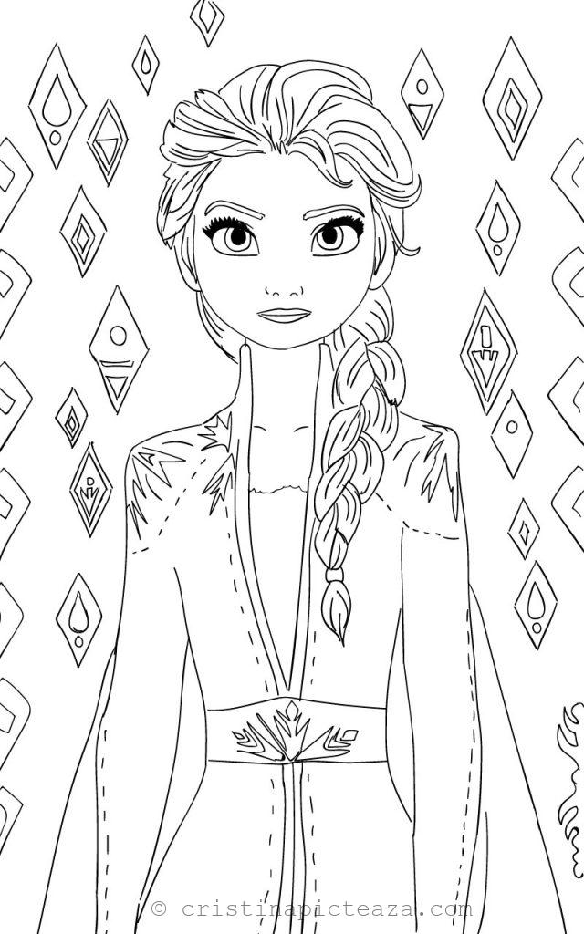 Elsa Frozen Coloring Pages