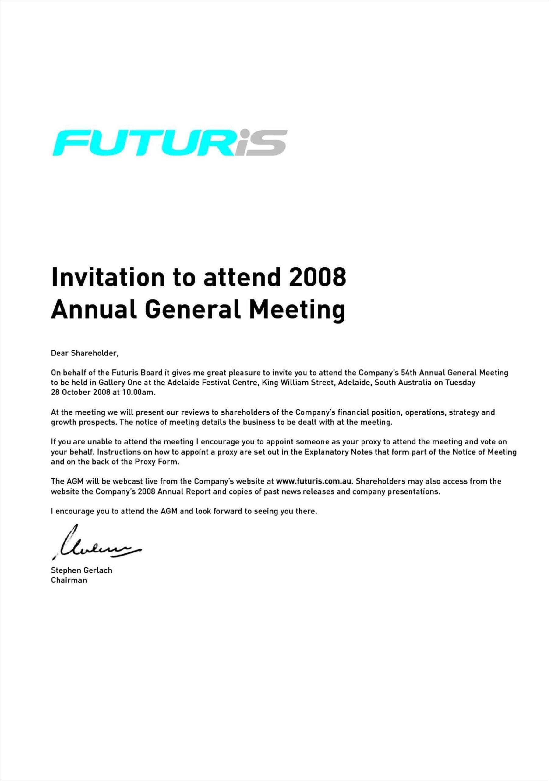 Email Template For Meeting Invitation Business Invitation Conference 