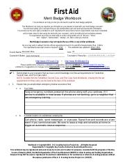 emergency preparedness merit badge worksheet