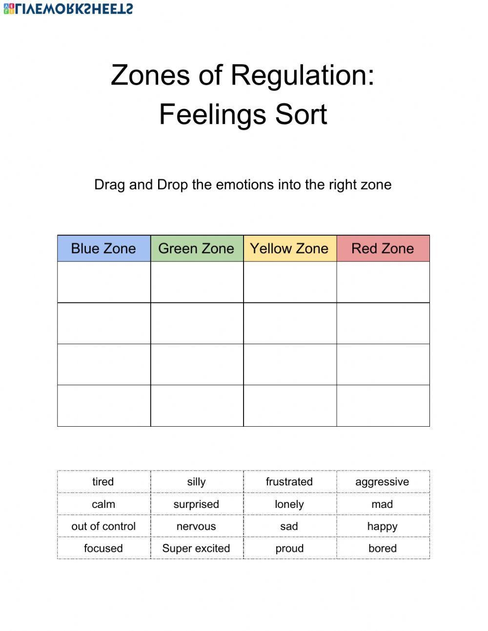 Emotions In Art Worksheets 99Worksheets Worksheets Library