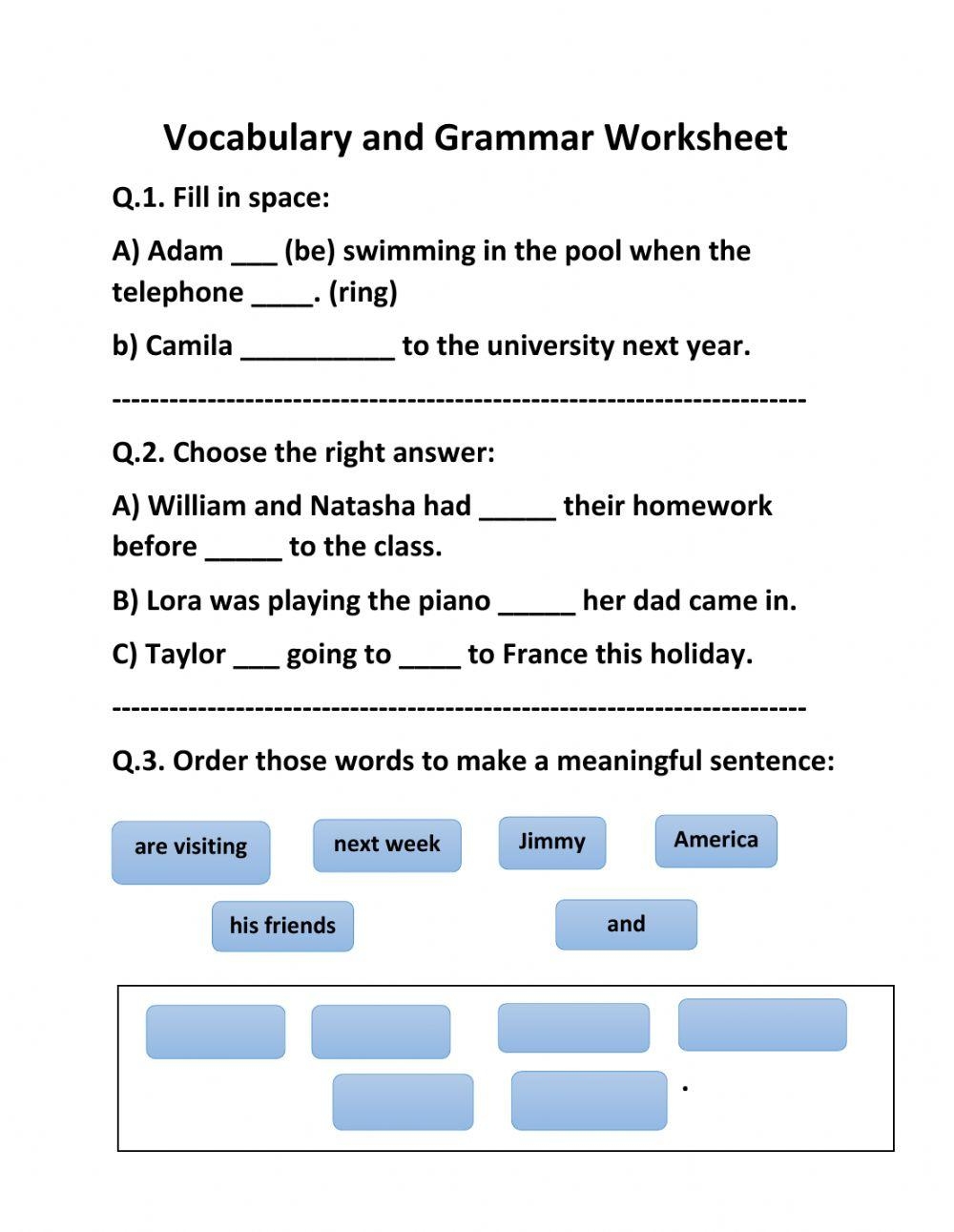Engage And Excel 8th Grade English Worksheets For Skillful Learning